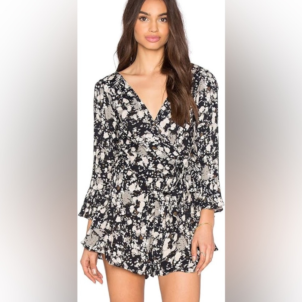 Free People All the right ruffles romper